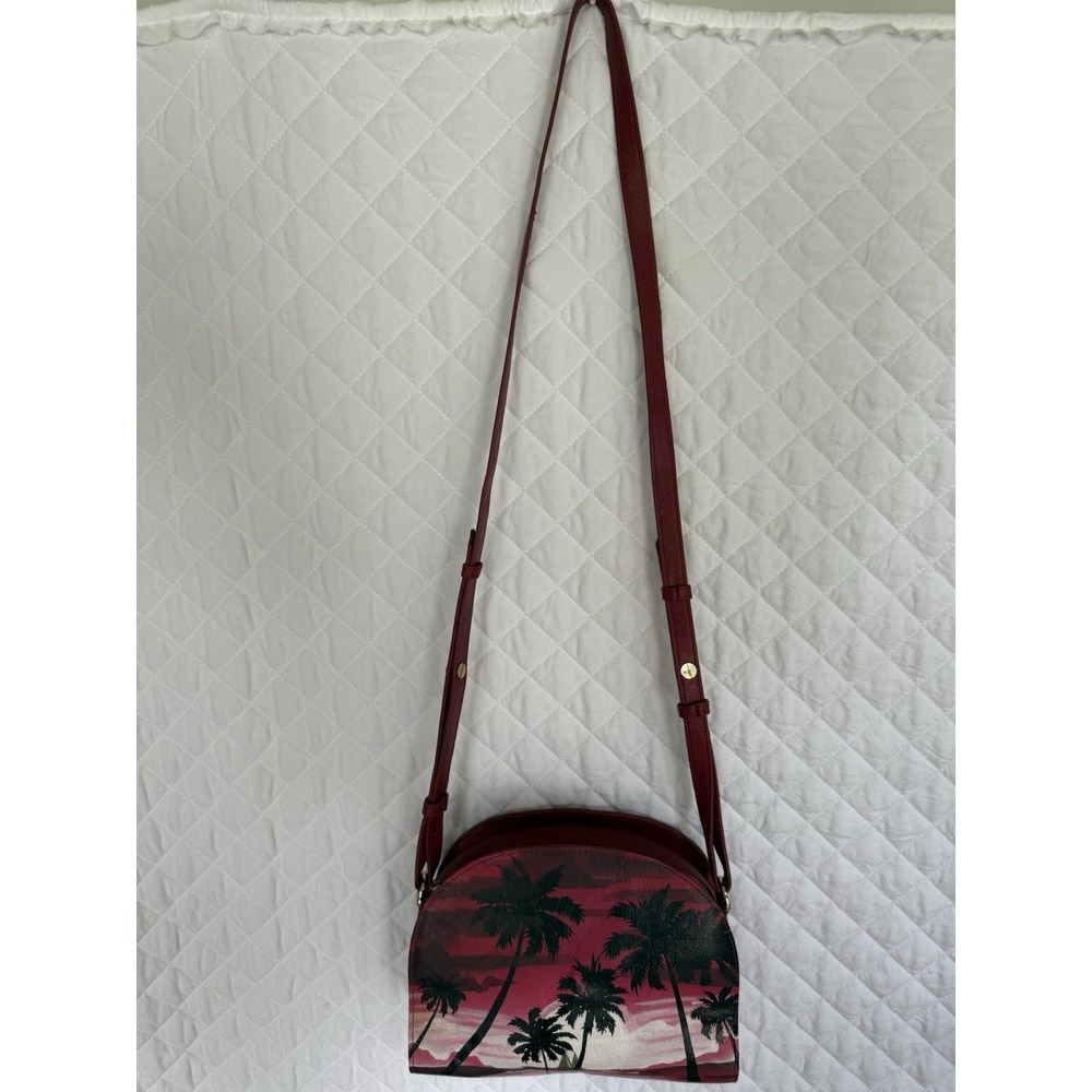 Rare Artisan Sophia Visconti Leather Bag Boho Luxe Hand-Painted Wearable Art - Picture 9 of 16